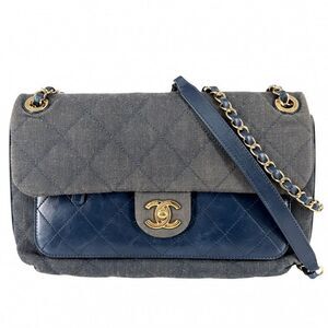 Chanel Shoulder Bag Ladies Matelasse Double Chain Double Flap Shoulder Crossbody